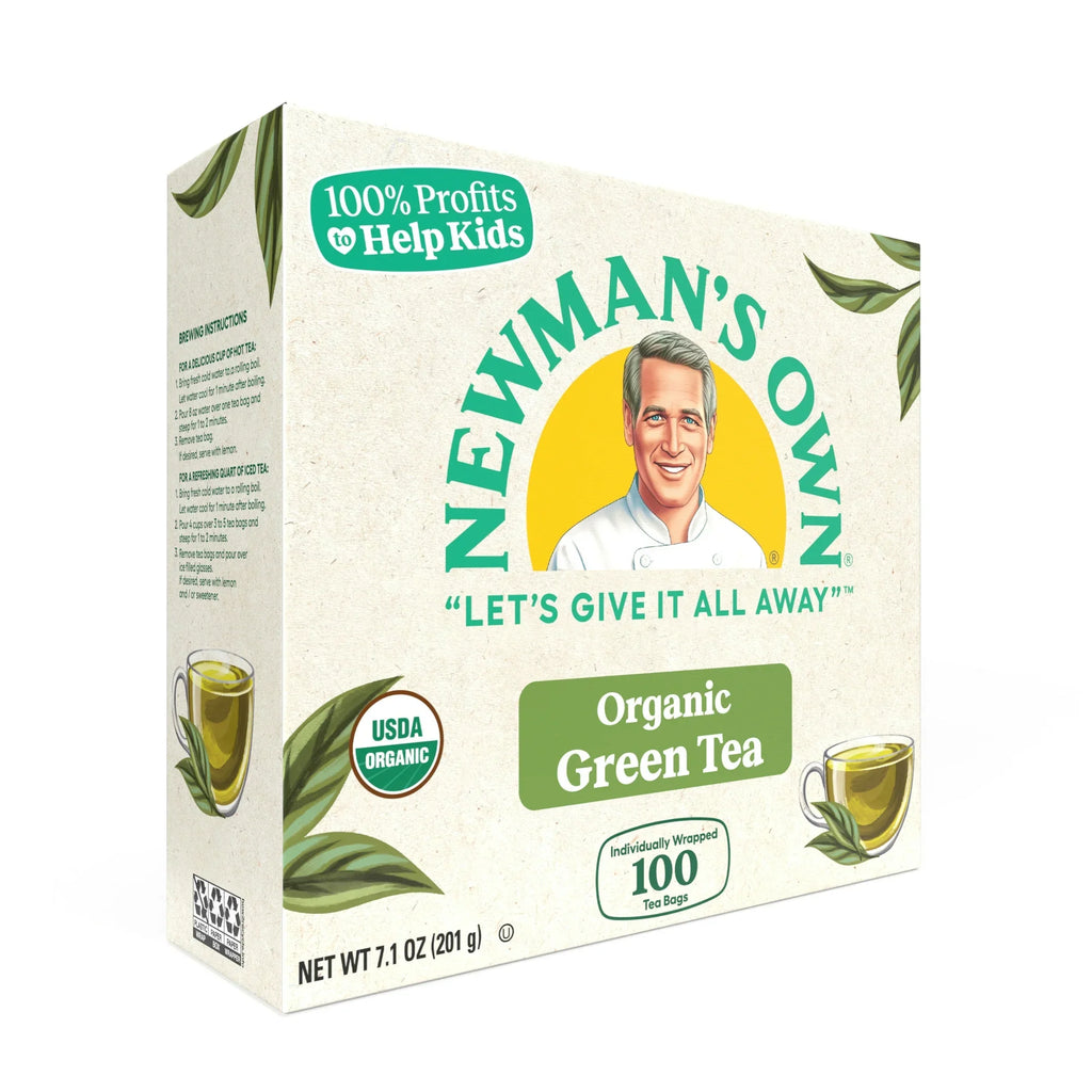 Newman's Own Organics 100% Pure Green Tea Bags (Pack of 5)