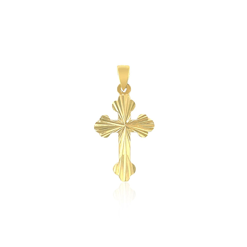 14k Tri Color Gold Cross Pendant - PhishStones Products