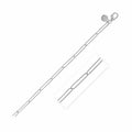 14k White Gold Wire Paperclip Bracelet (2.7mm) - PhishStones Products