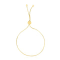 14k Yellow Gold Adjustable Lariat Style Heart Motif Bracelet - PhishStones Products
