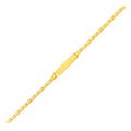 14k Yellow Gold Childrens Heart Link ID Bracelet - PhishStones Products