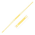 14K Yellow Gold Engravable Bar Bracelet with Diamond - PhishStones Products