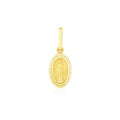 14k Yellow Gold Oval Religious Medal Pendant - PhishStones Products