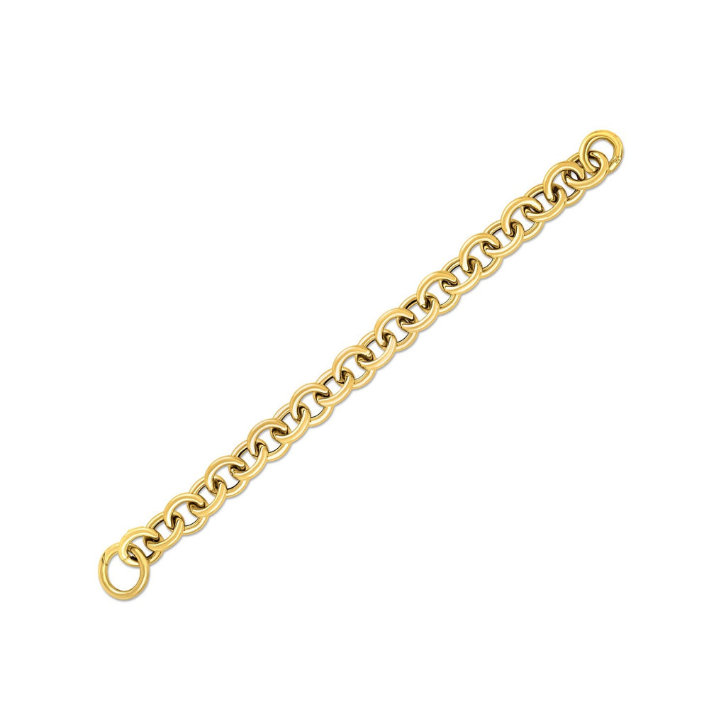 14k Yellow Gold Round Link Bracelet - PhishStones Products