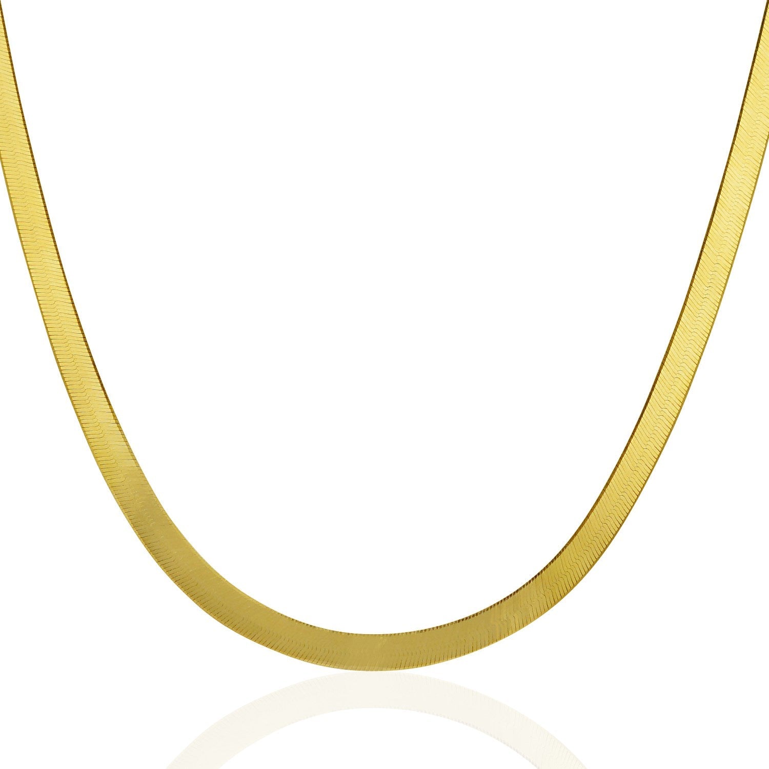 14k Yellow Gold Super Flex Herringbone Chain (4.60 mm) - PhishStones Products