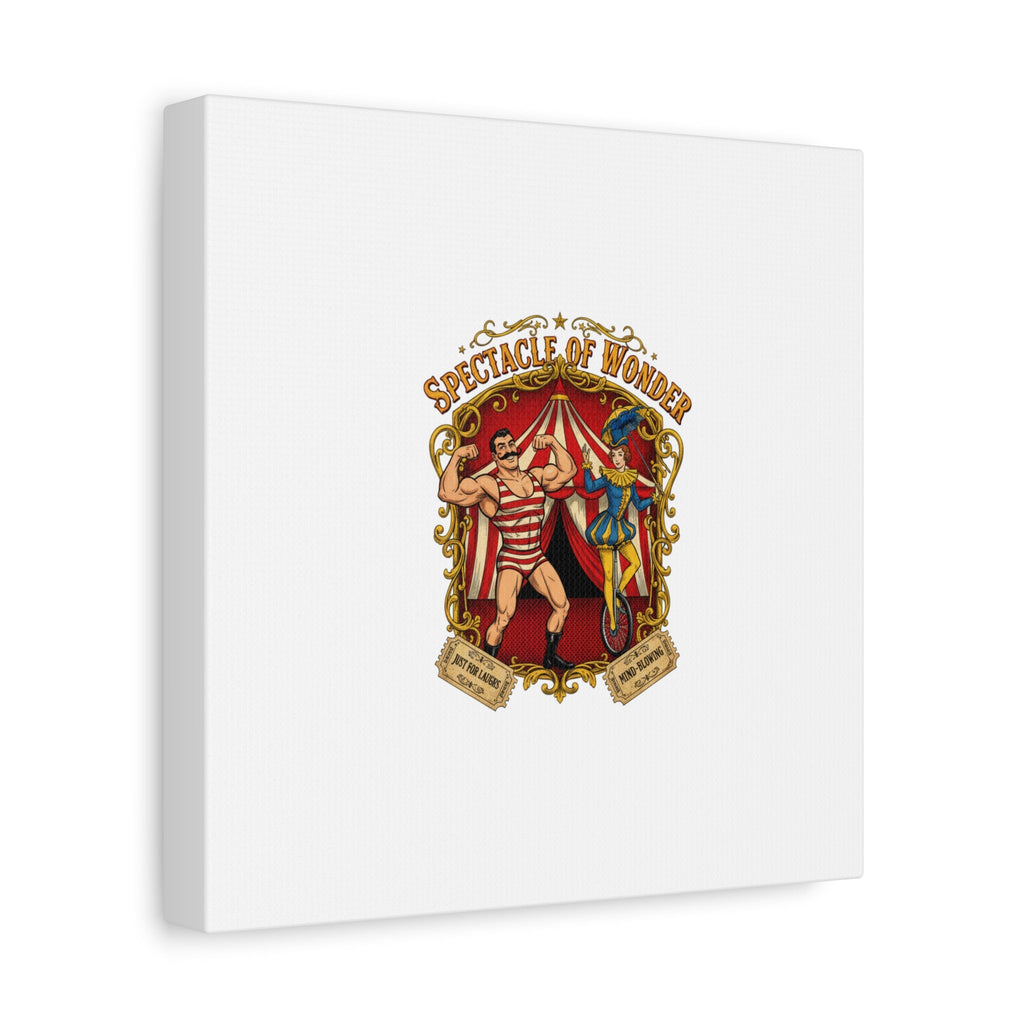 Spectacle of Wonder Circus Art Print, Canvas | Vintage Carnival Design