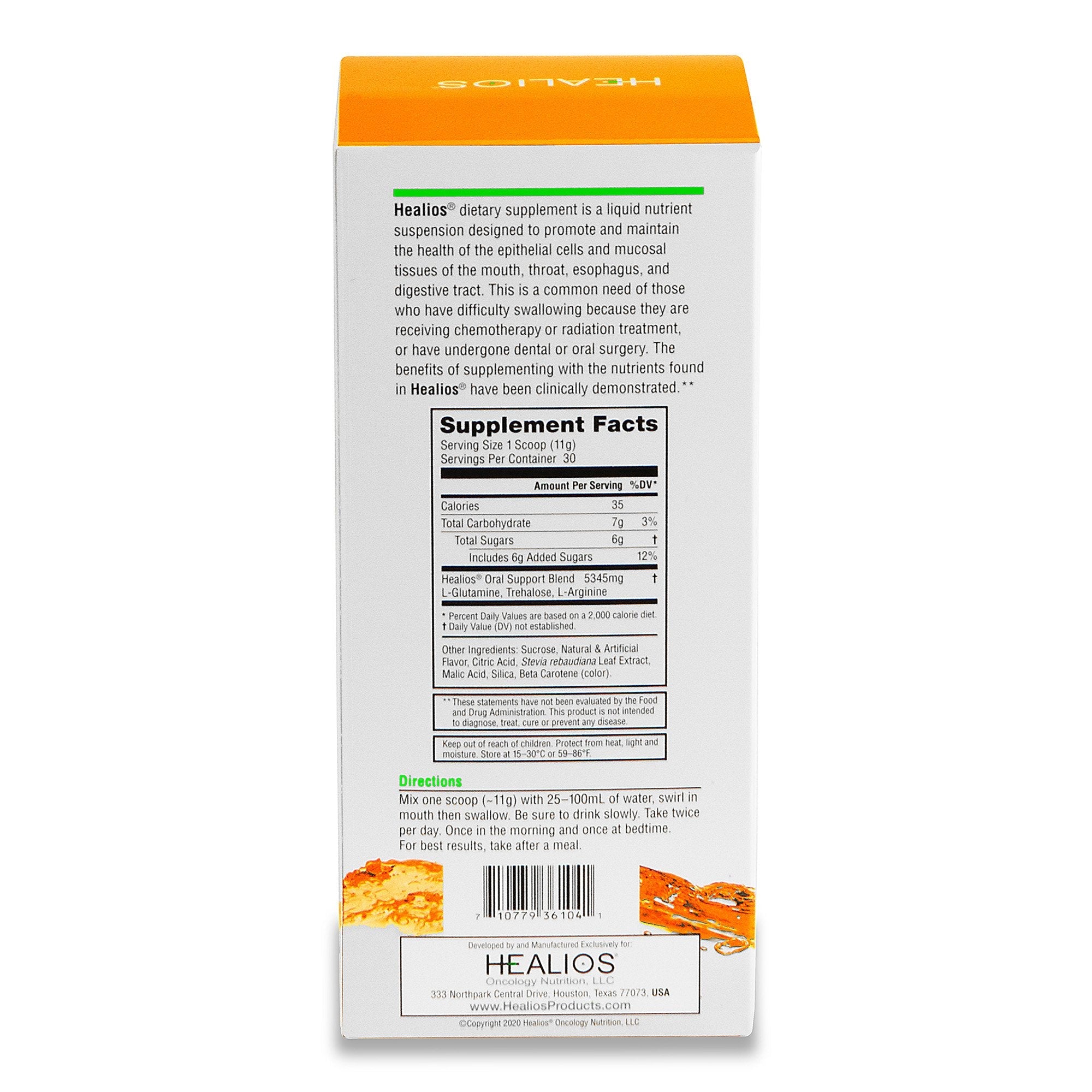 Healios Oral Health and Dietary Supplement Powder for Mouth Sores GN0141