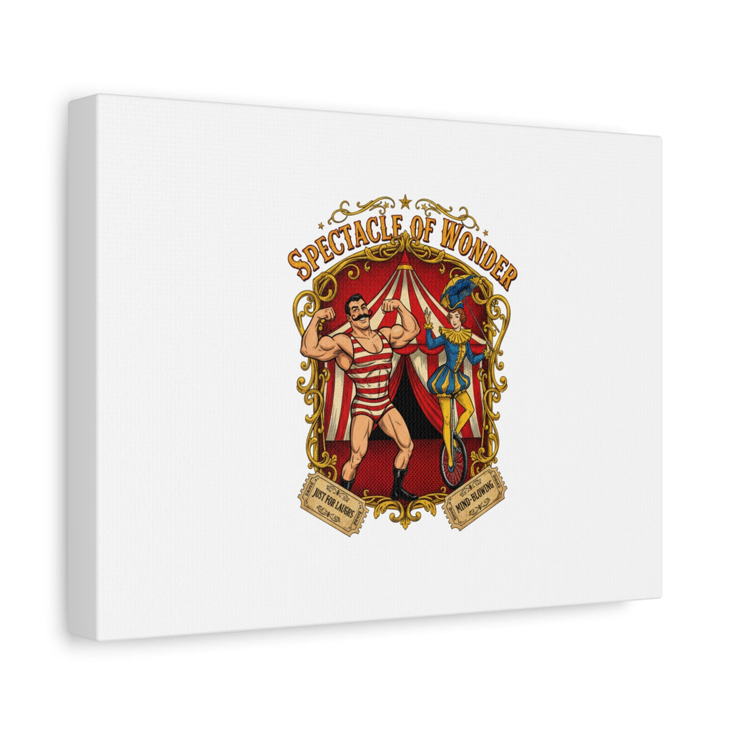 Spectacle of Wonder Circus Art Print, Canvas | Vintage Carnival Design