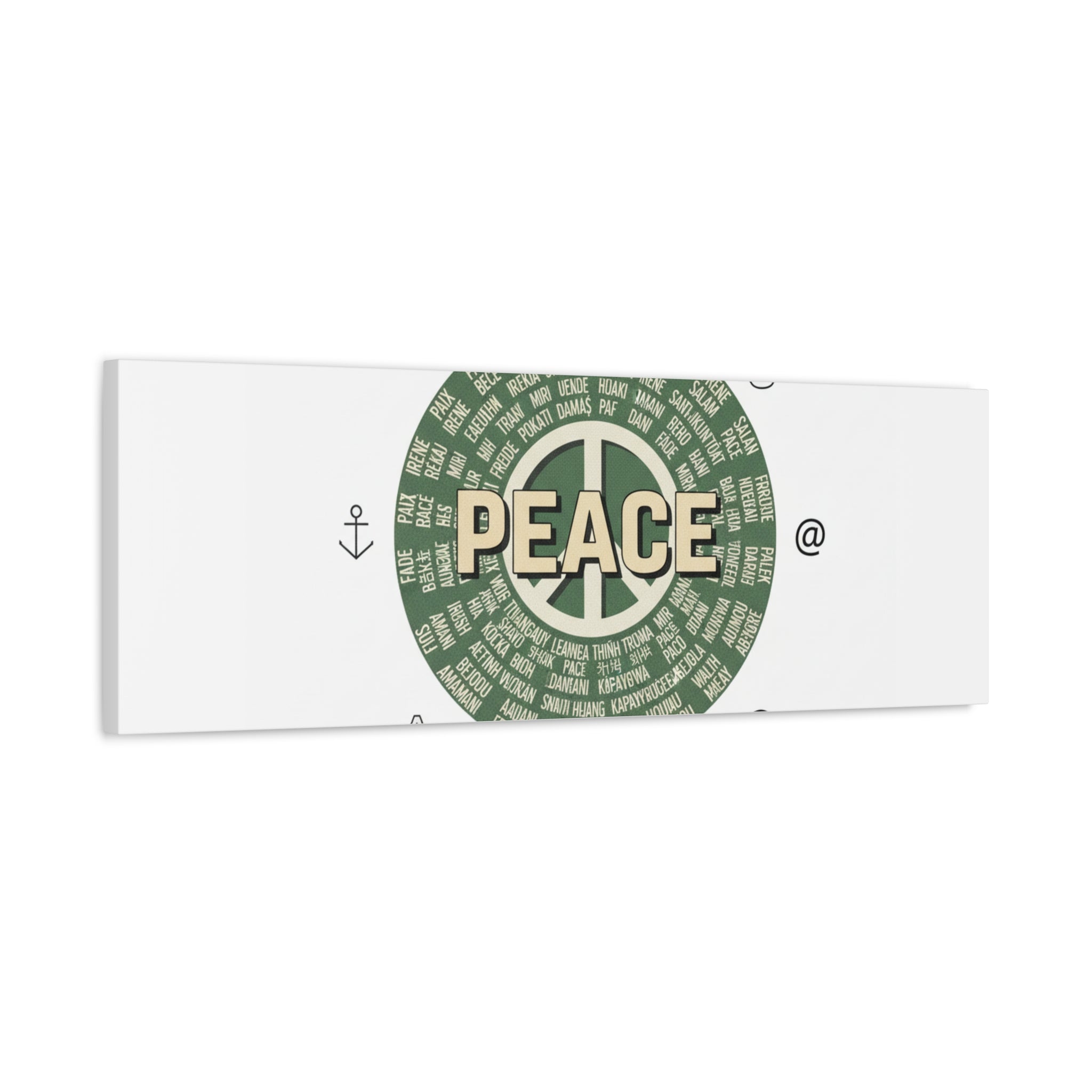 Peace doodle canvas | hand drawn sketch aesthetic, handwritten message