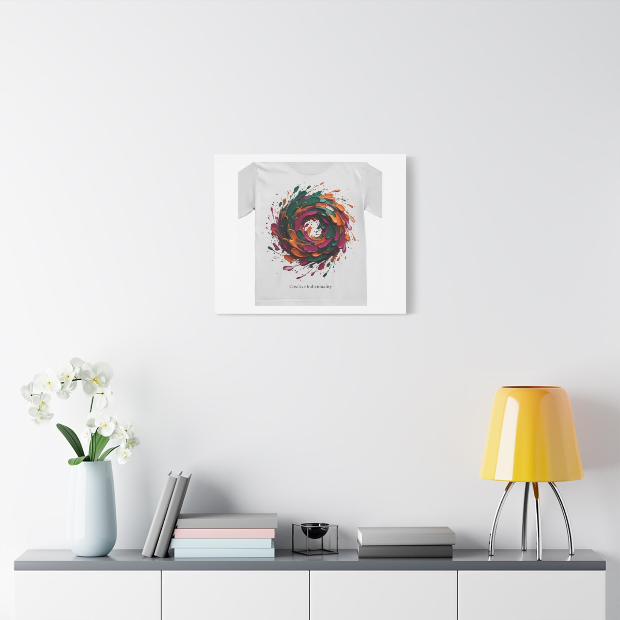 Painterly Abstract Floral Swirl Canvas | Matte Stretched Canvas