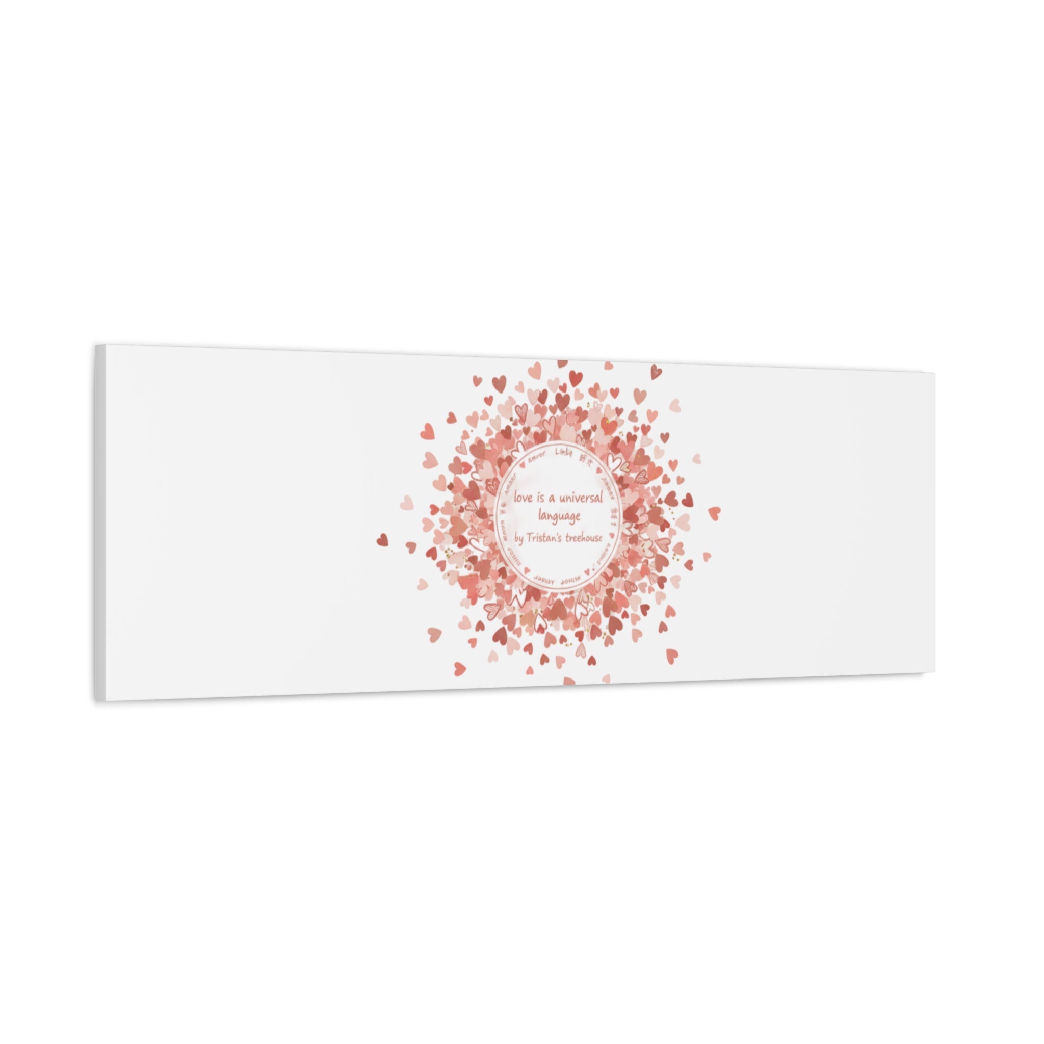Tiny Heart Confetti Canvas | Matte Stretched Wall Art