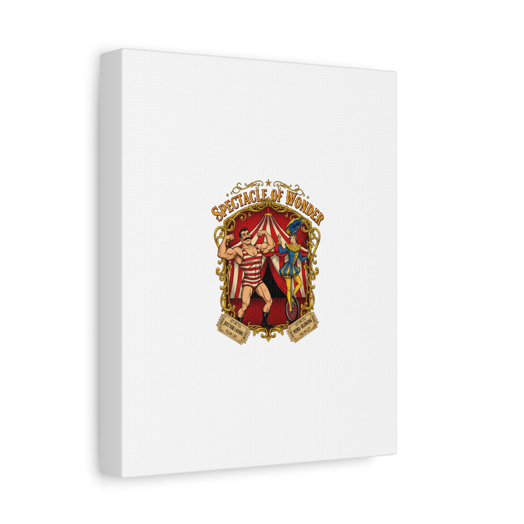 Spectacle of Wonder Circus Art Print, Canvas | Vintage Carnival Design