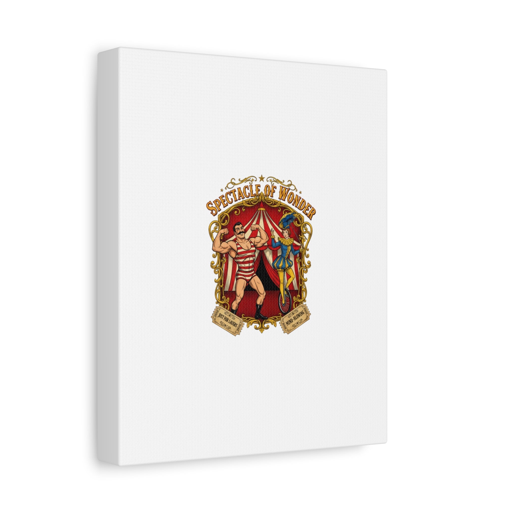Spectacle of Wonder Circus Art Print, Canvas | Vintage Carnival Design