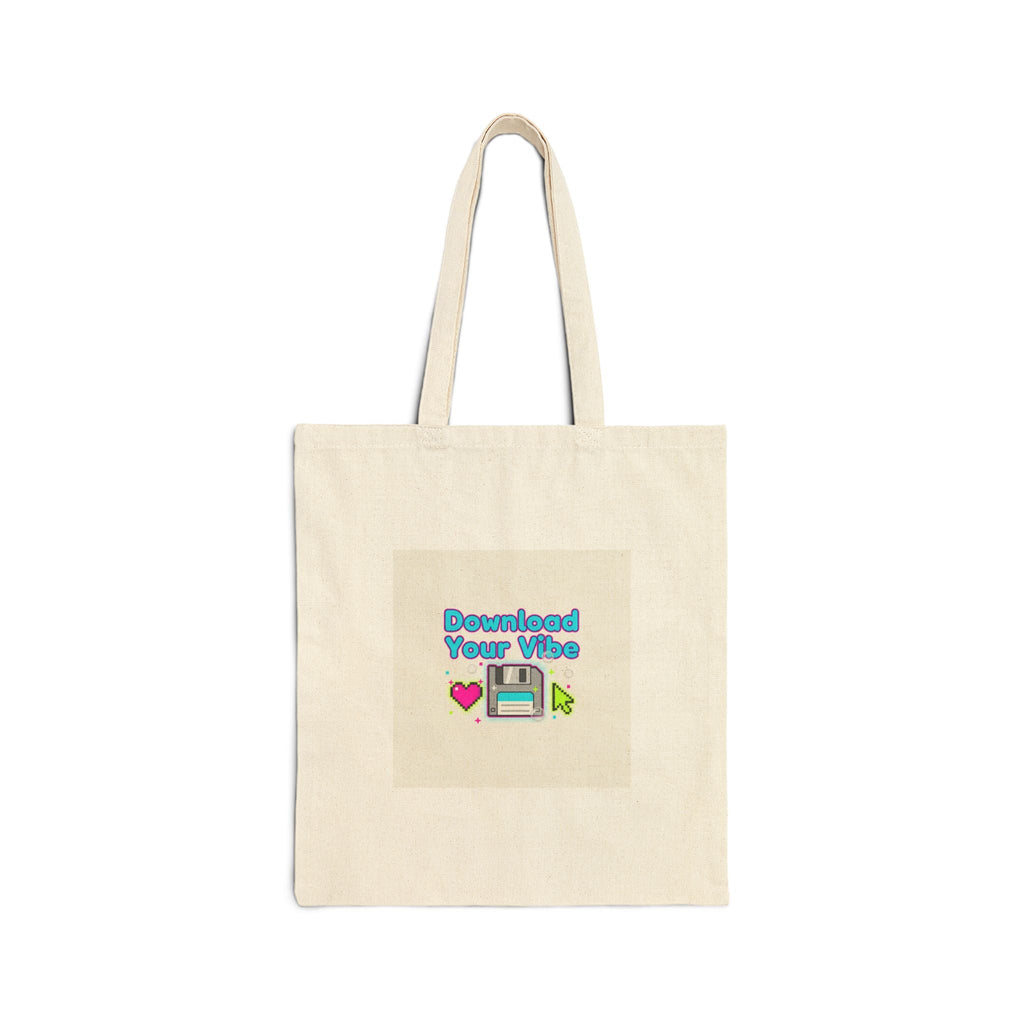 Download Your Vibe Tote | Y2K retro tech, pixel virtual pet nostalgia