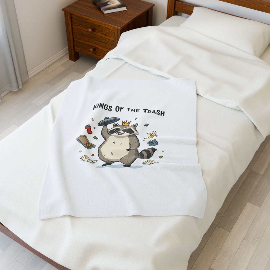 Kings of the Trash Raccoon Blanket | trash panda, raccoon doodle