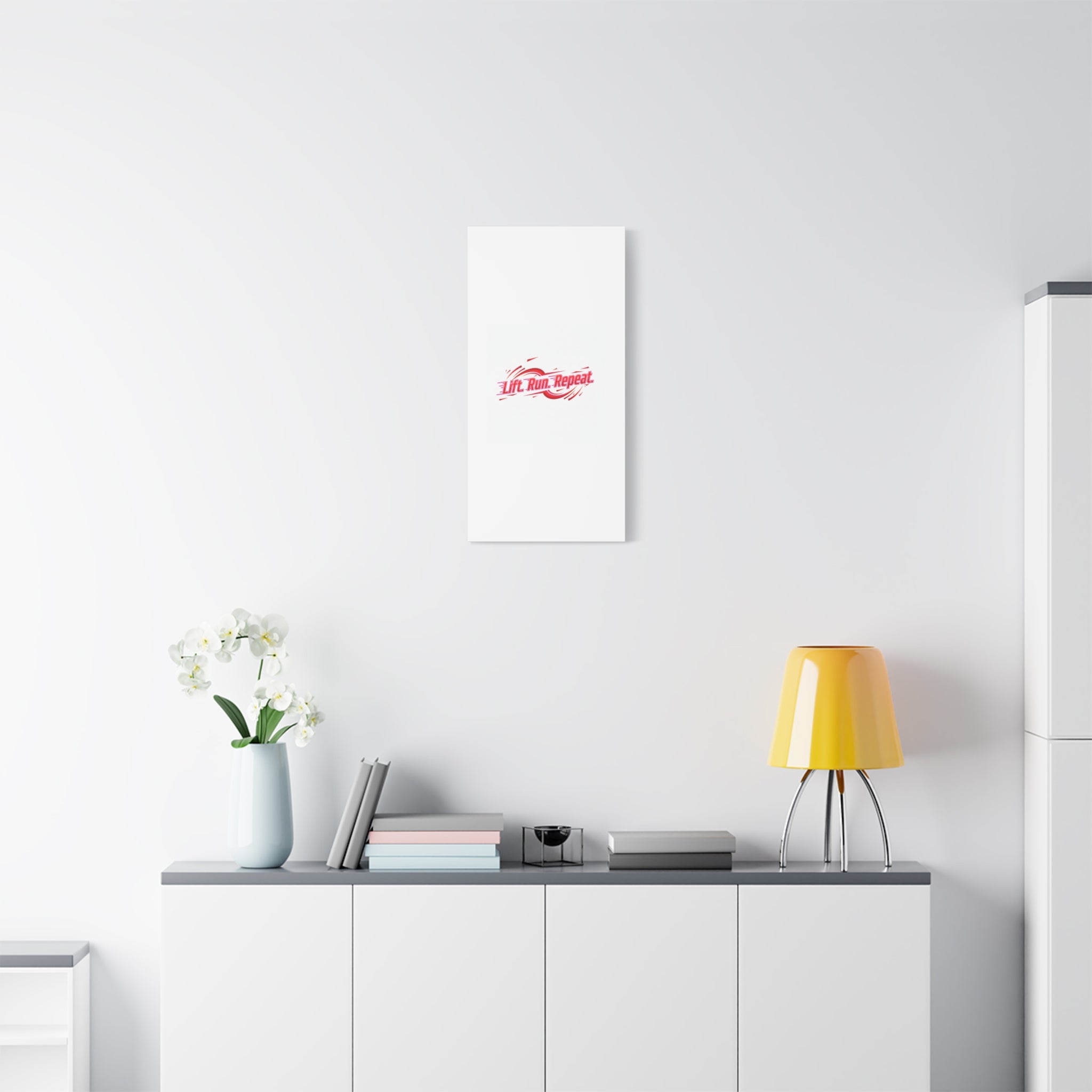 Lift Run Repeat Canvas | Fitness Wall Art, Gym Motivation