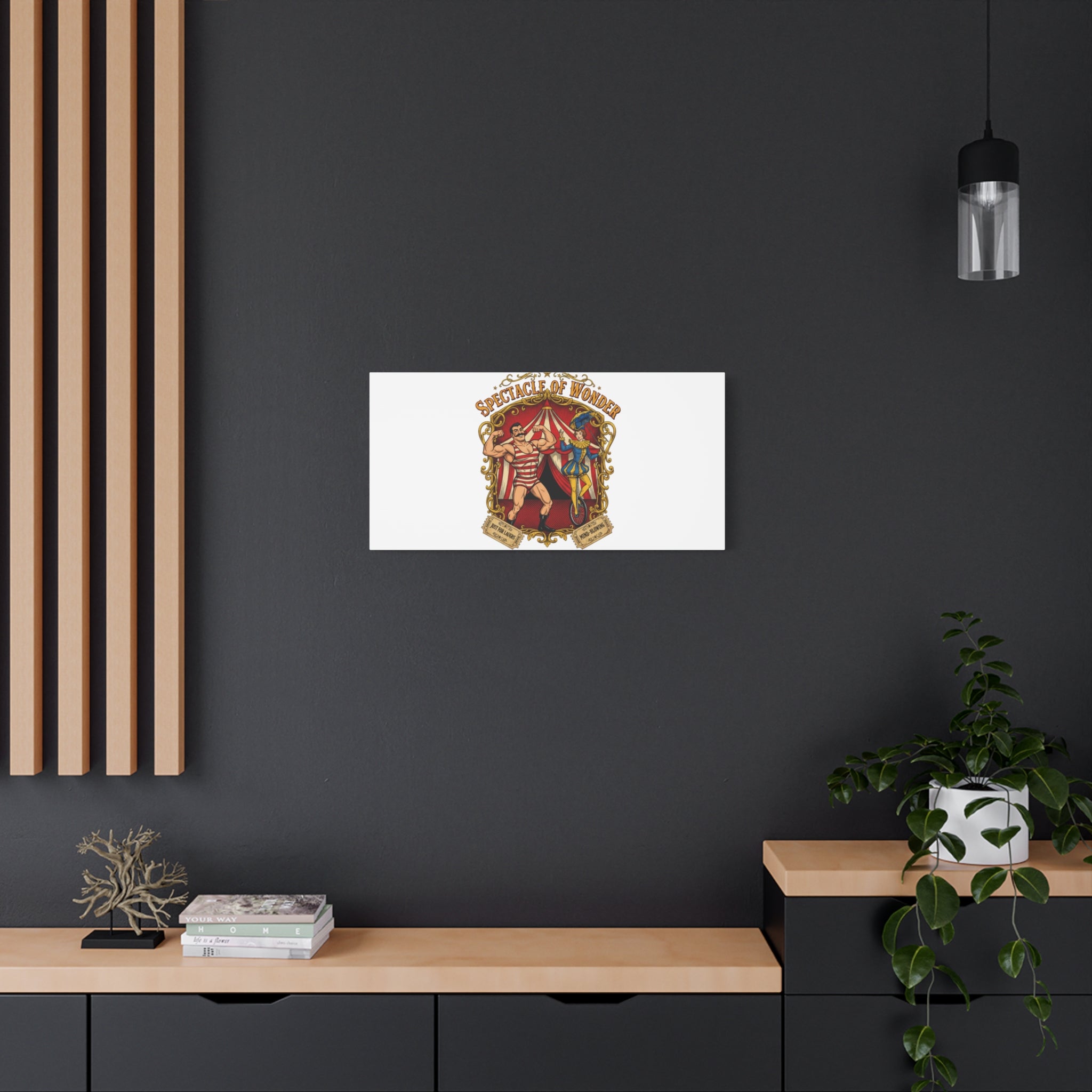 Spectacle of Wonder Circus Art Print, Canvas | Vintage Carnival Design