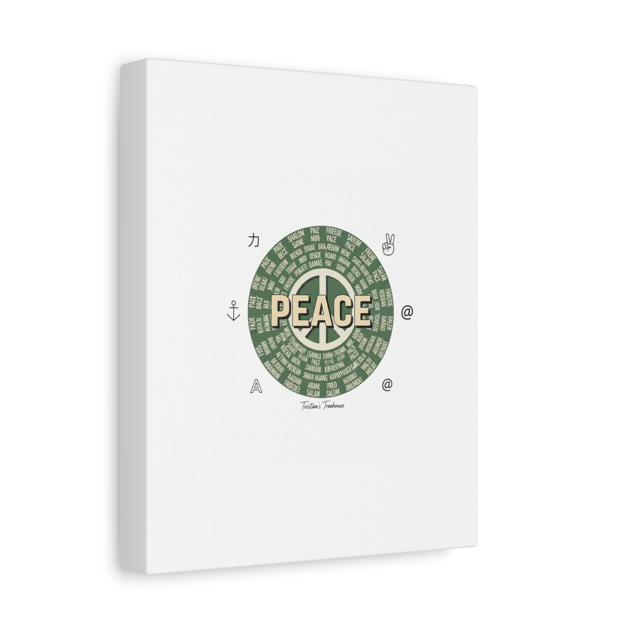 Peace doodle canvas | hand drawn sketch aesthetic, handwritten message