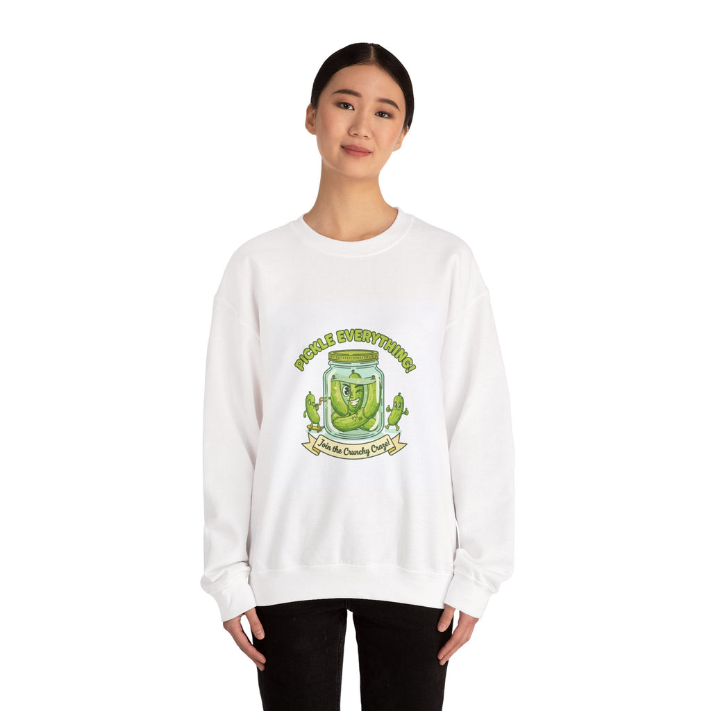 Pickle Everything jar crewneck | pickle lover sweatshirt, brine design