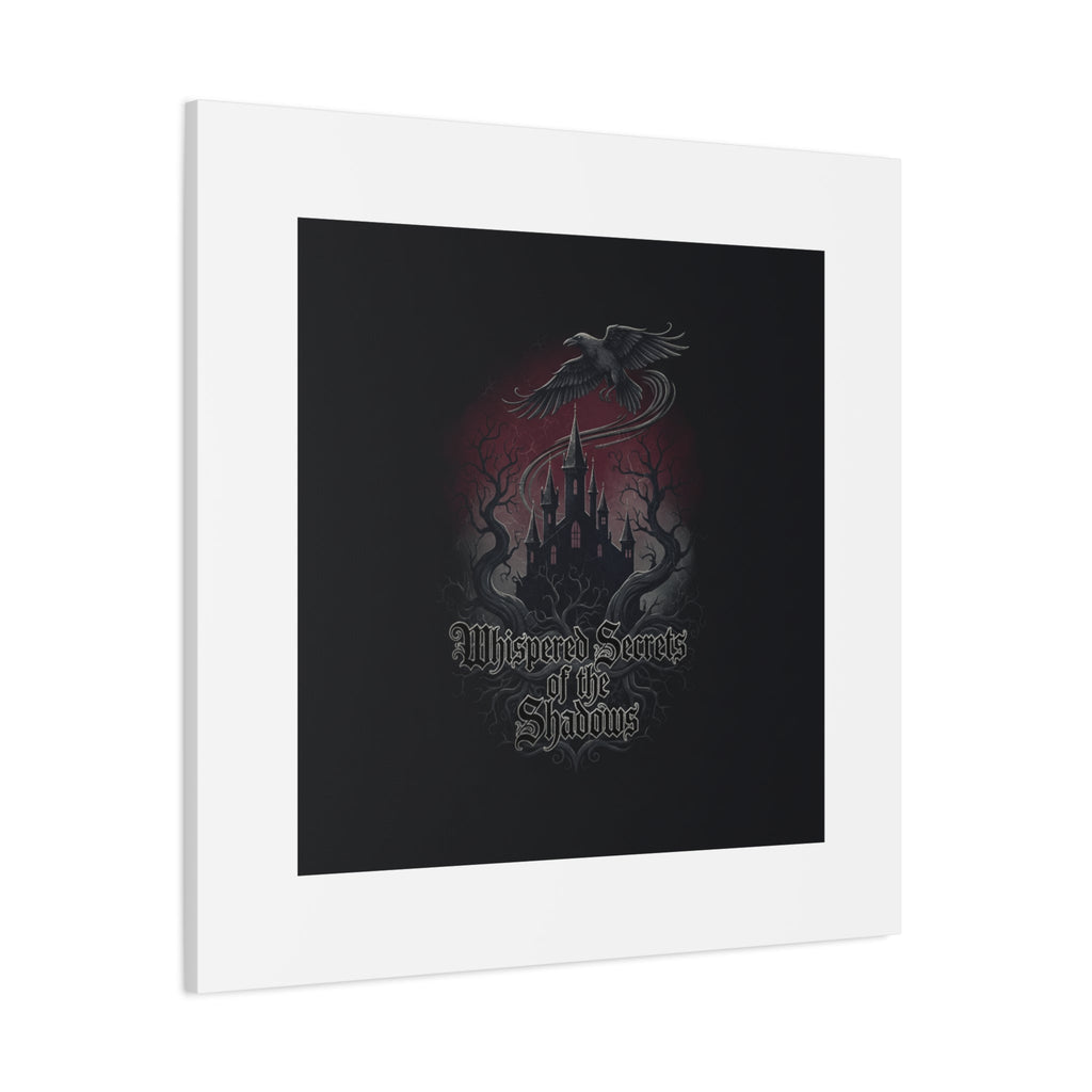 Whispered Secrets of the Shadows Castle Wall Art, Matte Canvas | Gothic Medieval Decor