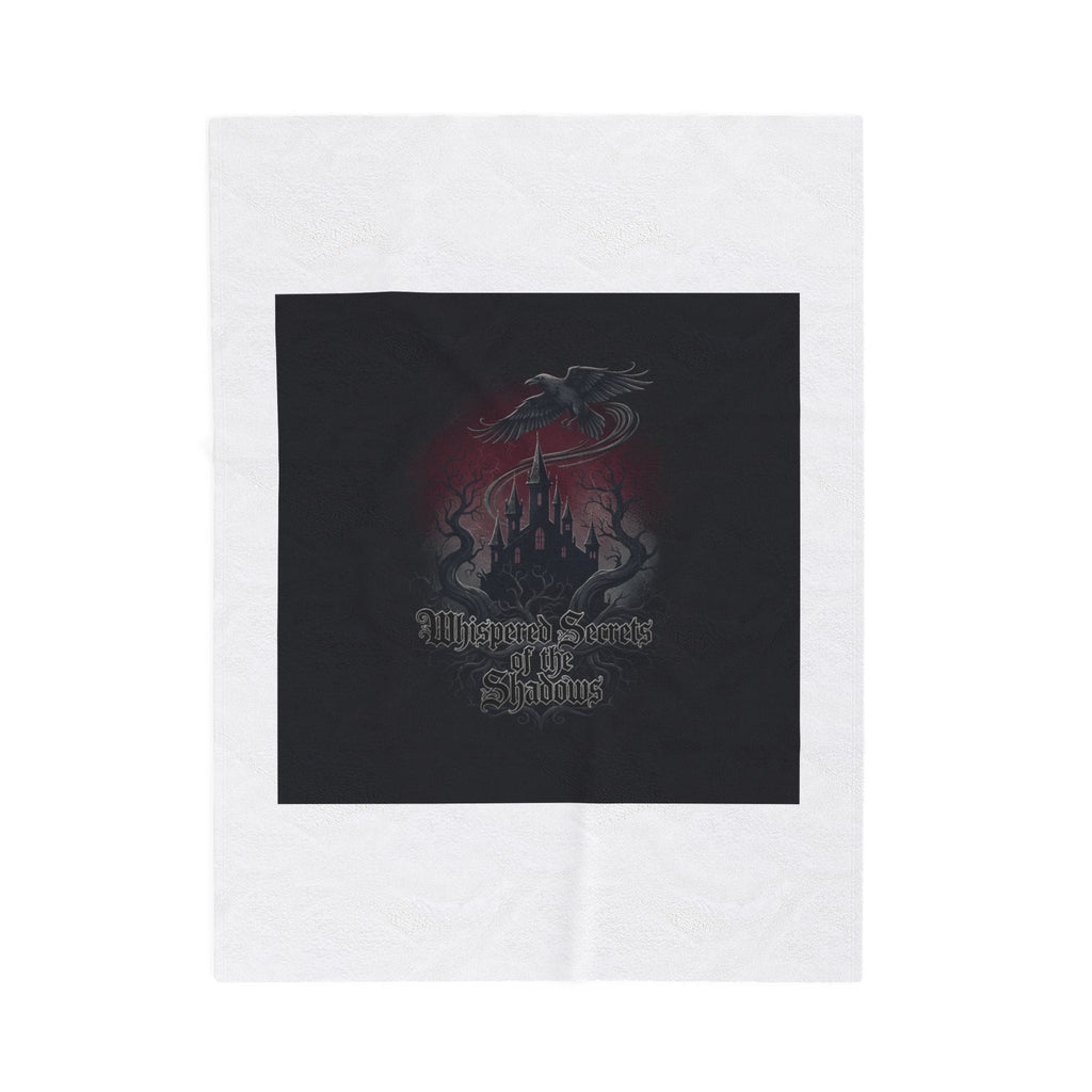 Medieval Castle Raven Velvet Throw Blanket | Castlecore, Dark Academia
