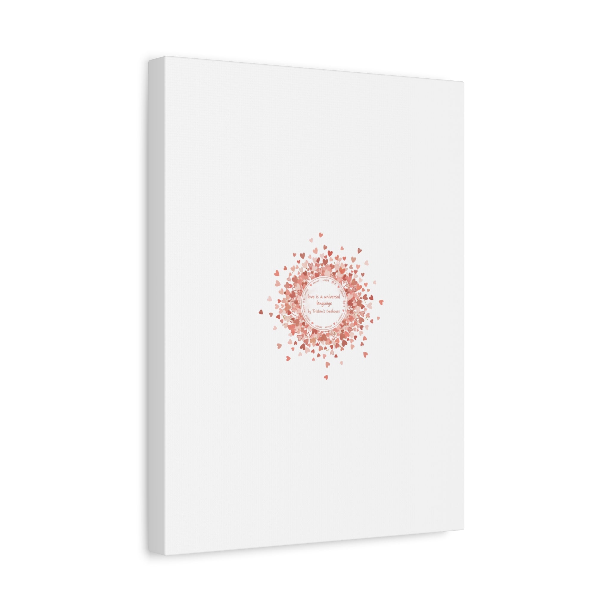 Tiny Heart Confetti Canvas | Matte Stretched Wall Art