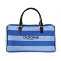 California Love Leather Travel Bag — Blue Monochrome Weekender Duffle