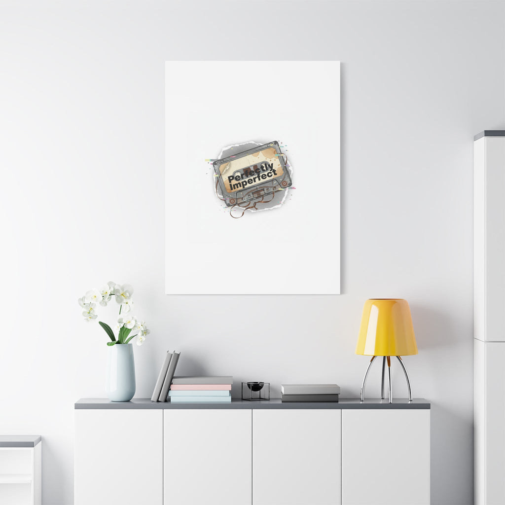 Perfectly Imperfect Cassette, Canvas Print | Analog Error, glitch art static