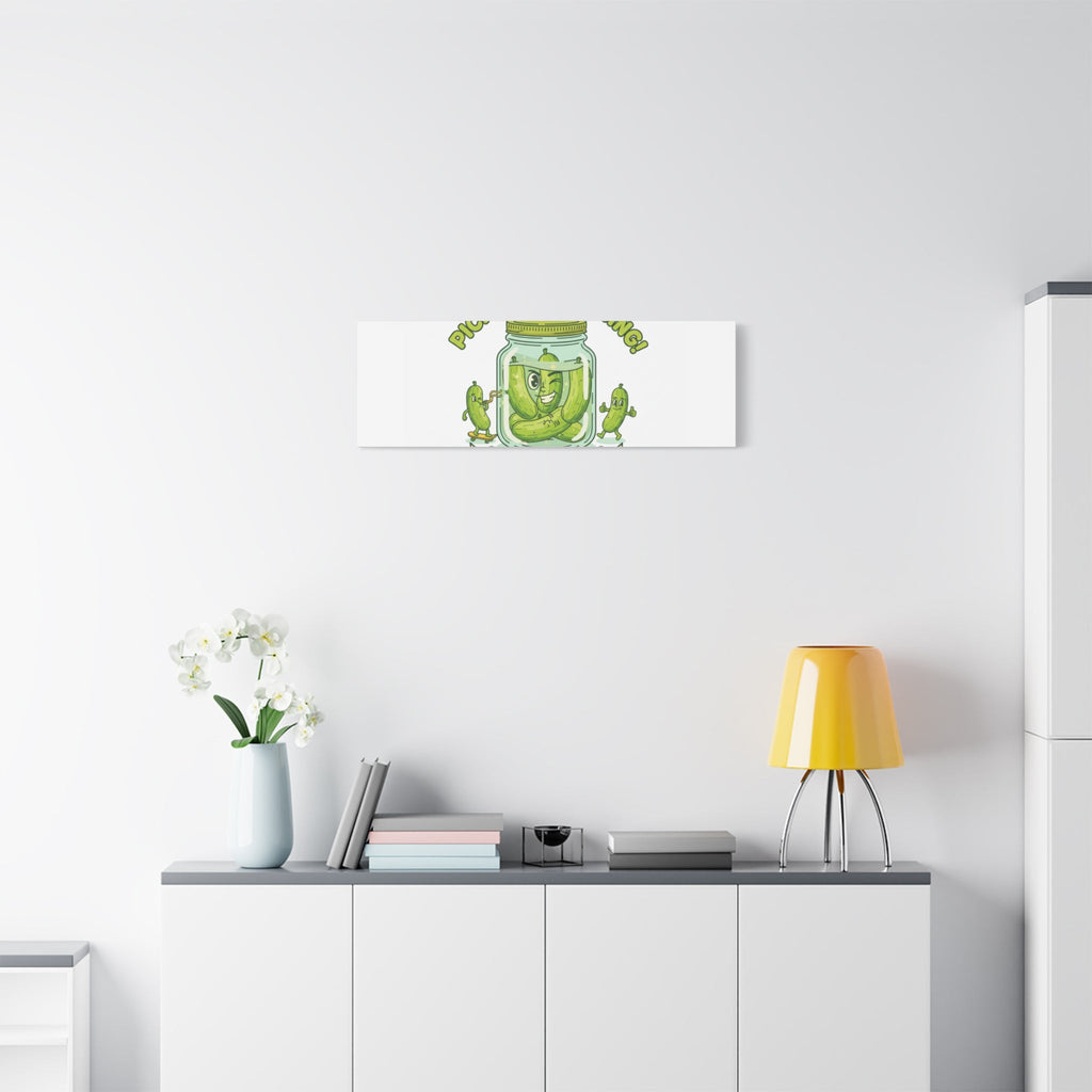 Pickle Everything! Matte Canvas | Brine Design, Pickle Lover Art