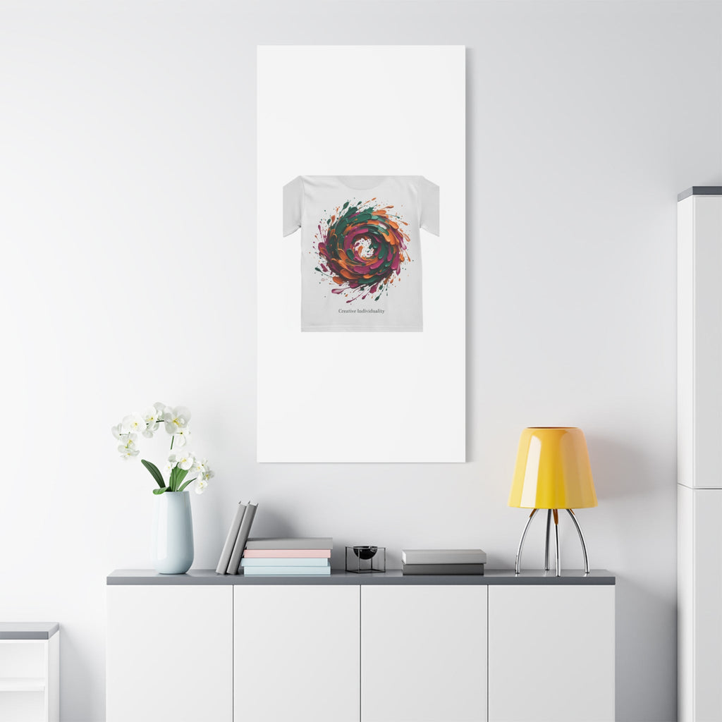 Painterly Abstract Floral Swirl Canvas | Matte Stretched Canvas