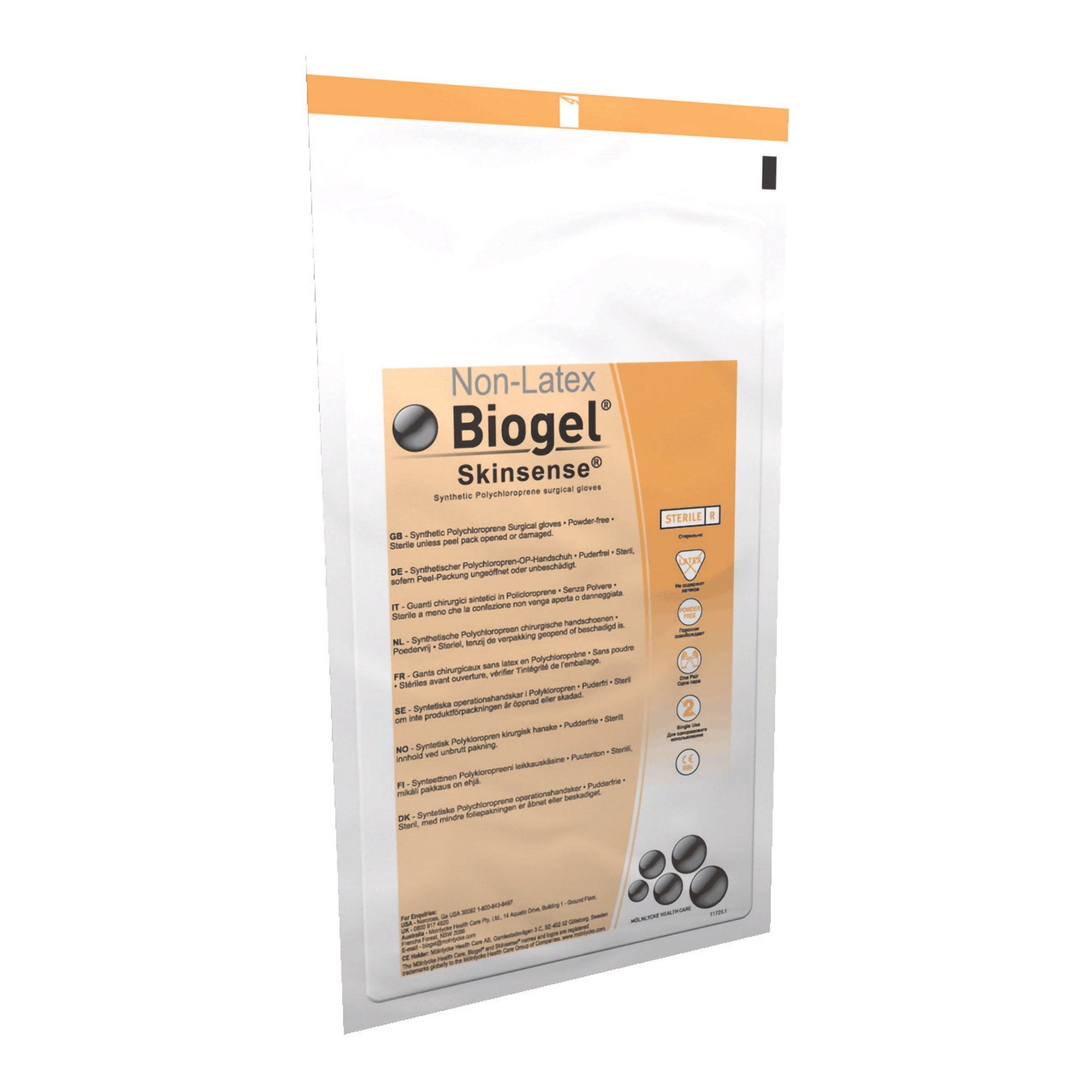 Biogel® Skinsense™ Polyisoprene Surgical Glove, Size 8, Straw Color 31480