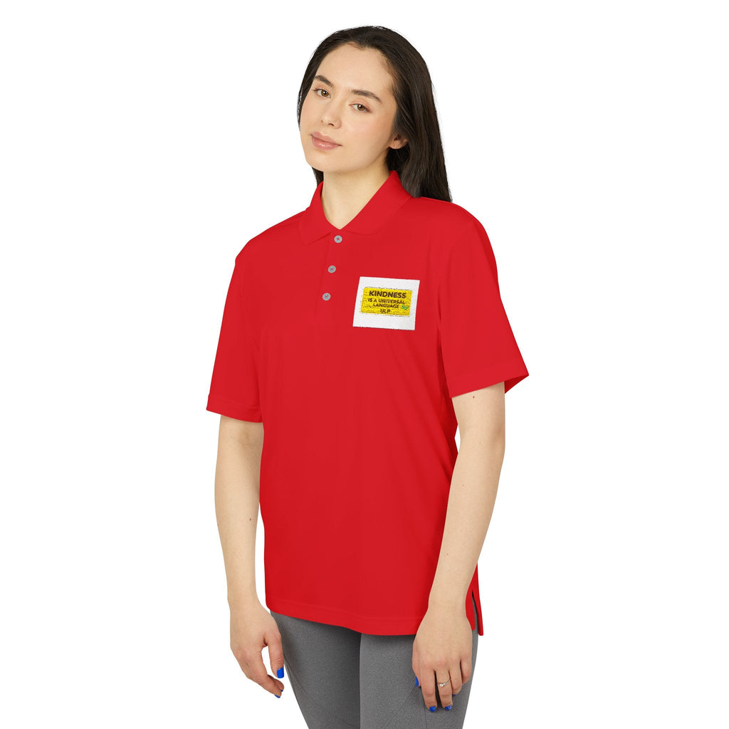 Kindness Is a Universal Language Golf Polo — Motivational Golf Shirt