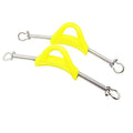 Scuba Choice Diving Stainless Steel Spring Fin Straps Screw Locked Style - Pair