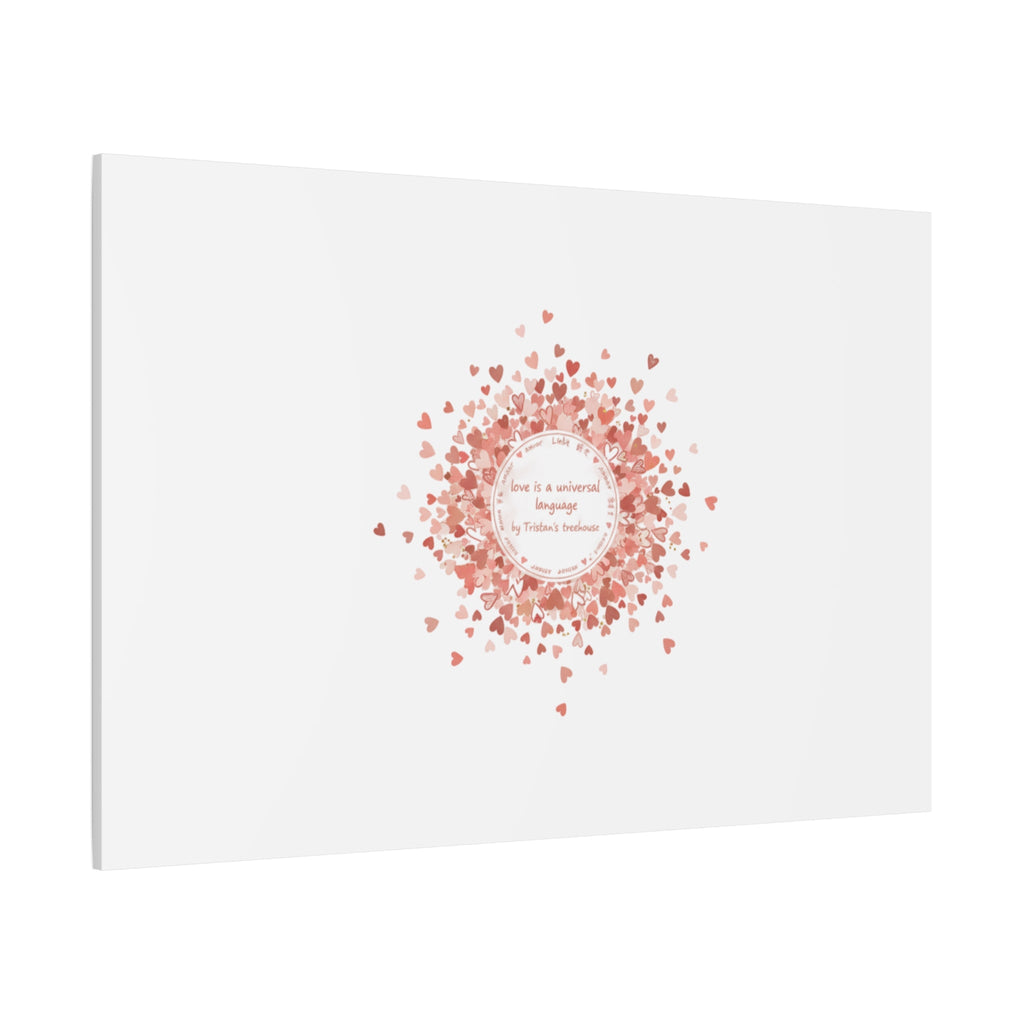 Tiny Heart Confetti Canvas | Matte Stretched Wall Art