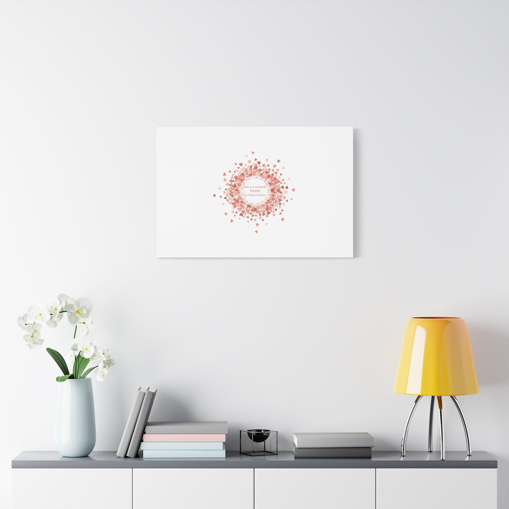 Tiny Heart Confetti Canvas | Matte Stretched Wall Art