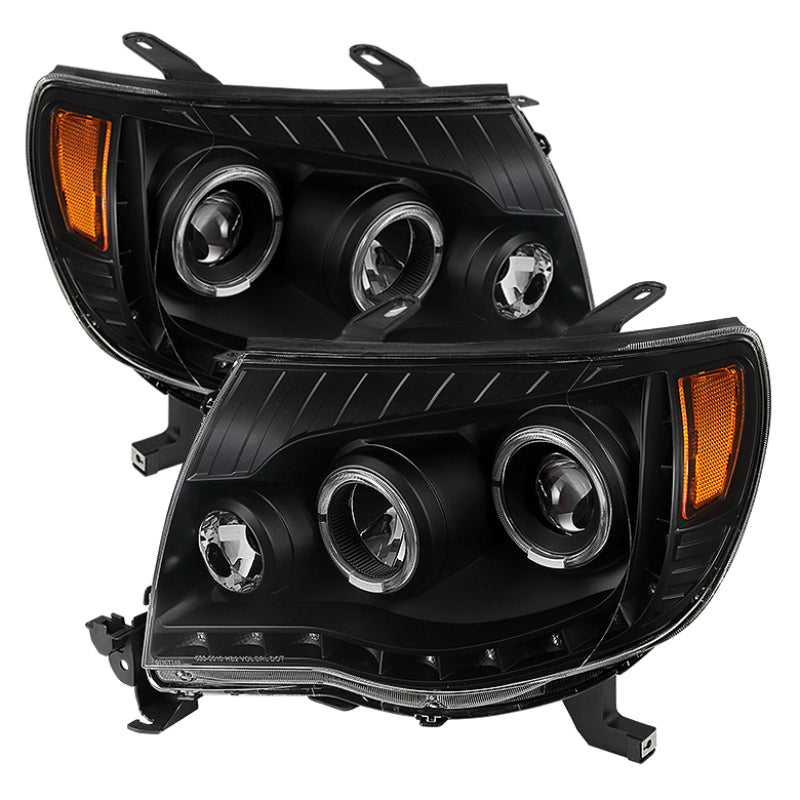 SPYDER Xtune Toyota Tacoma 05-11 Halo Projector Headlights Black PRO-JH-TT05-LED-BK 9027857
