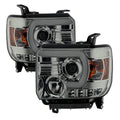 SPYDER GMC Sierra 14-16 Projector Headlights Light Bar DRL Smoke PRO-YD-GS14-LBDRL-SM 5080639