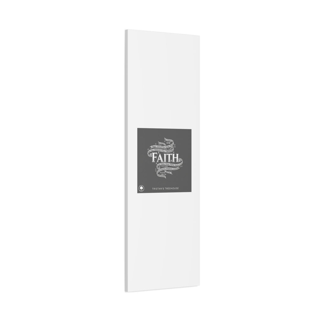 handwritten faith ribbon Canvas | sketch aesthetic, doodle design