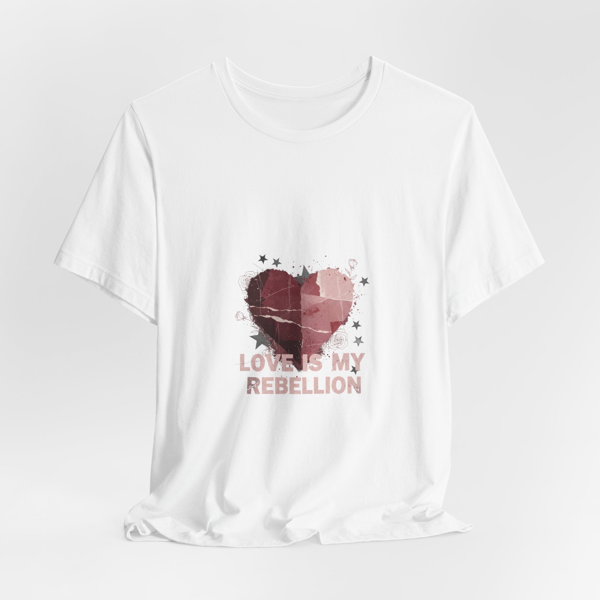 Love Is My Rebellion Tee | grunge heart shirt, distressed love tee