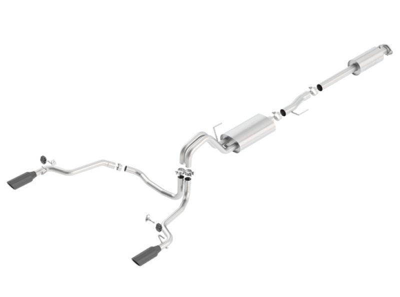 Borla 15-17 F-150 2.7/3.5L V6 EcoBoost / 5.0L V8 Black Chrome Cat-Back Touring Exhaust 140614BC