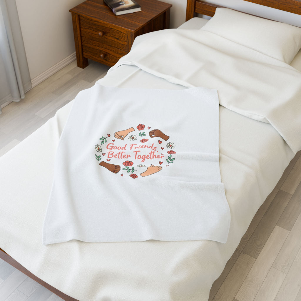 Good Friends Better Together Blanket | Friendship Valentine, Platonic Love