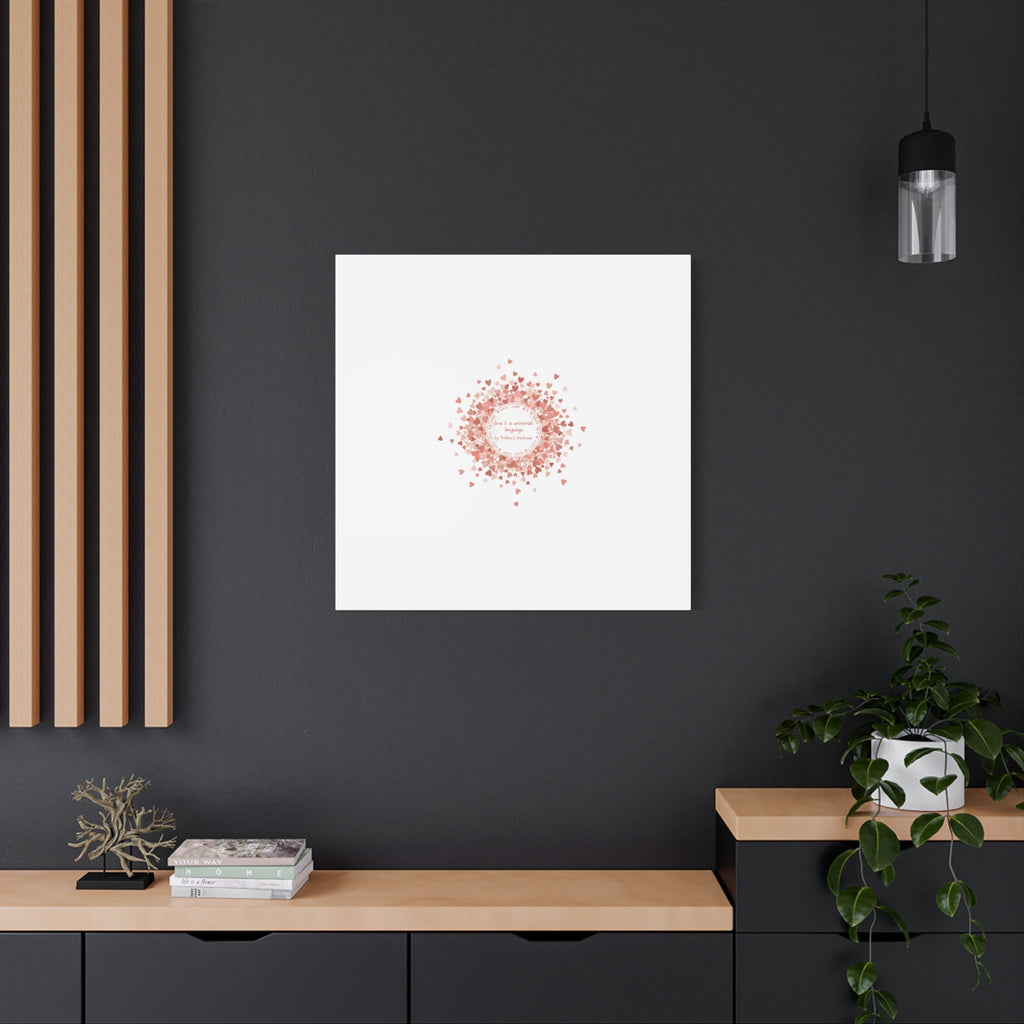 Tiny Heart Confetti Canvas | Matte Stretched Wall Art