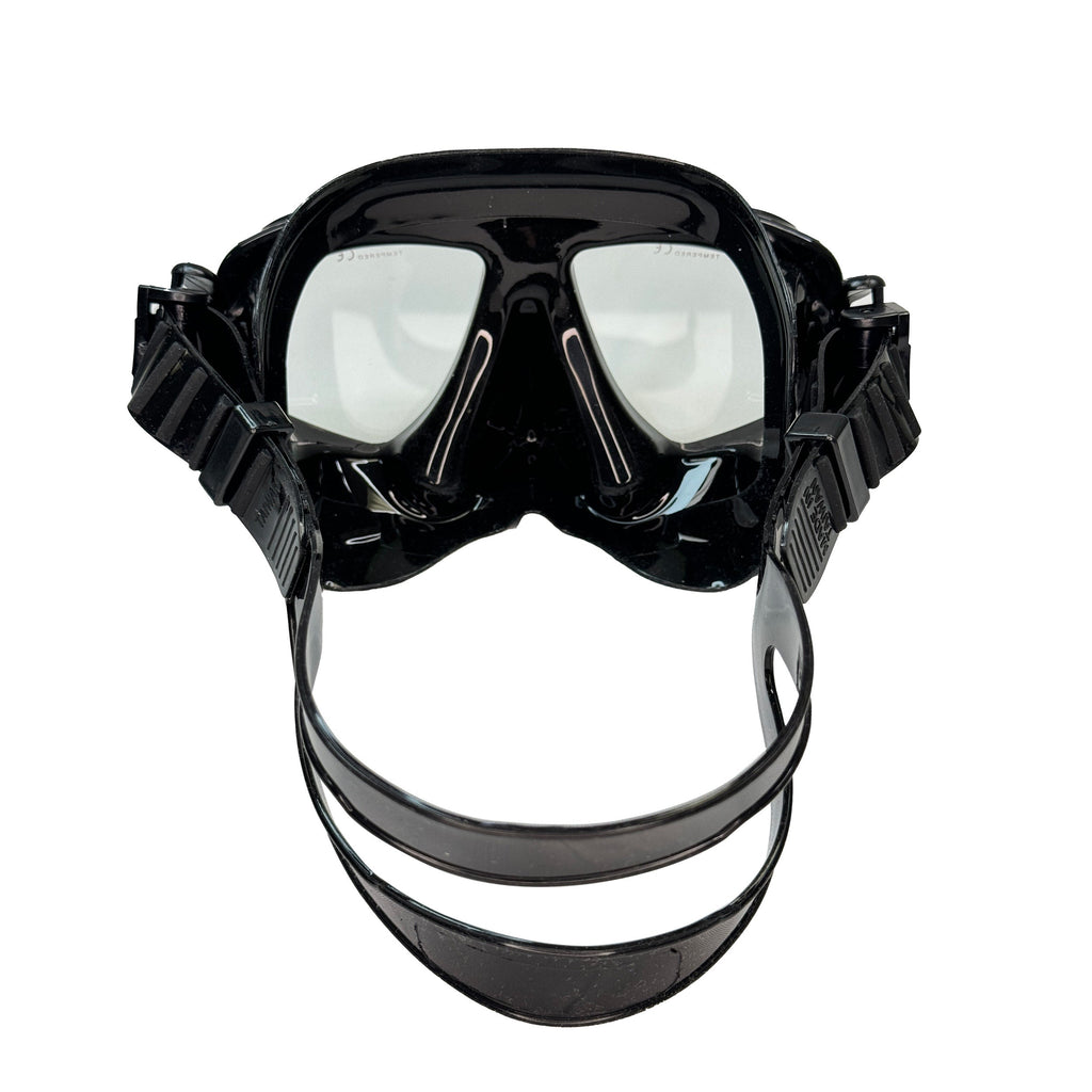Palantic M36 Solid Red/Black Silicone RX Farsighted Gauge Reader Lenses Dive/Snorkeling Mask