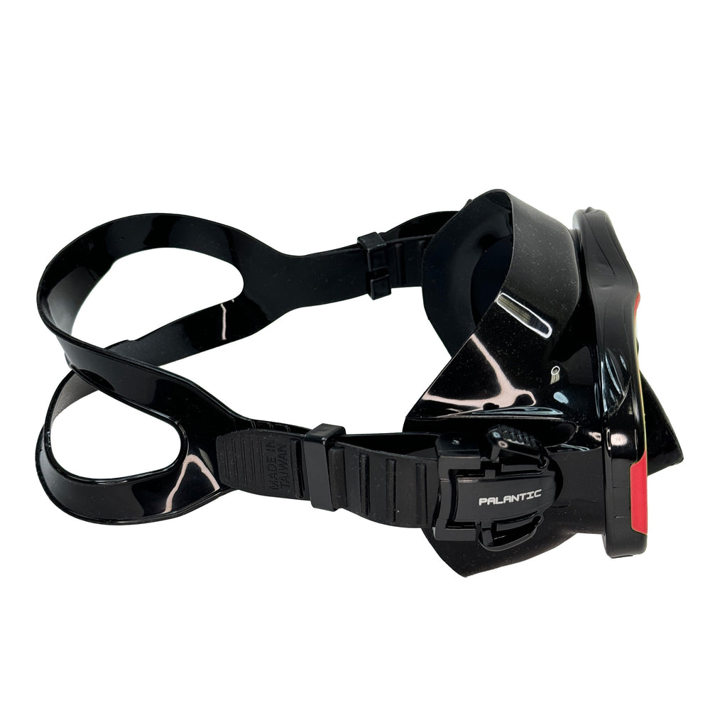 Palantic M36 Solid Red/Black Silicone RX Farsighted Full Lenses Dive/Snorkeling Mask