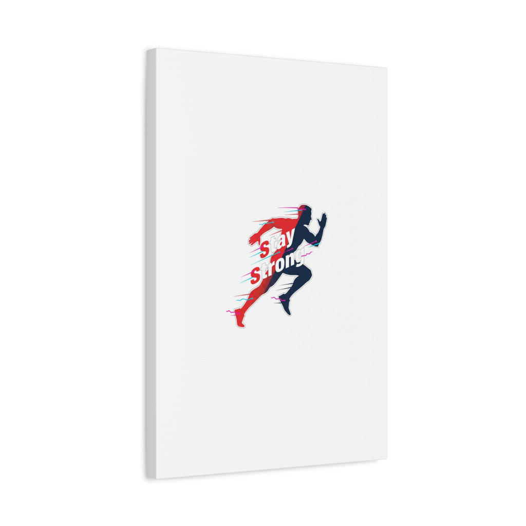Stay Strong Runner Canvas | Fitness Motivation, Gym Wall Art