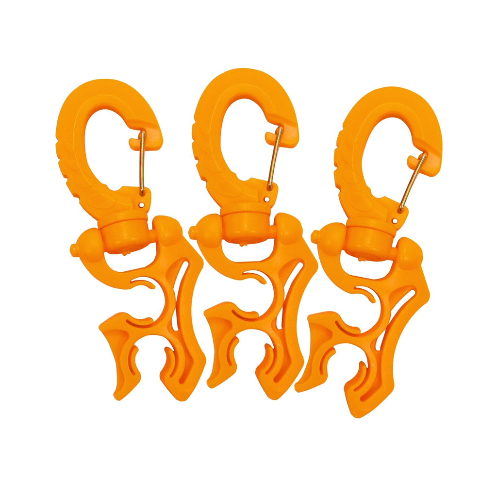Scuba Choice Double Hose Holder Clip 3 Pack Bundle