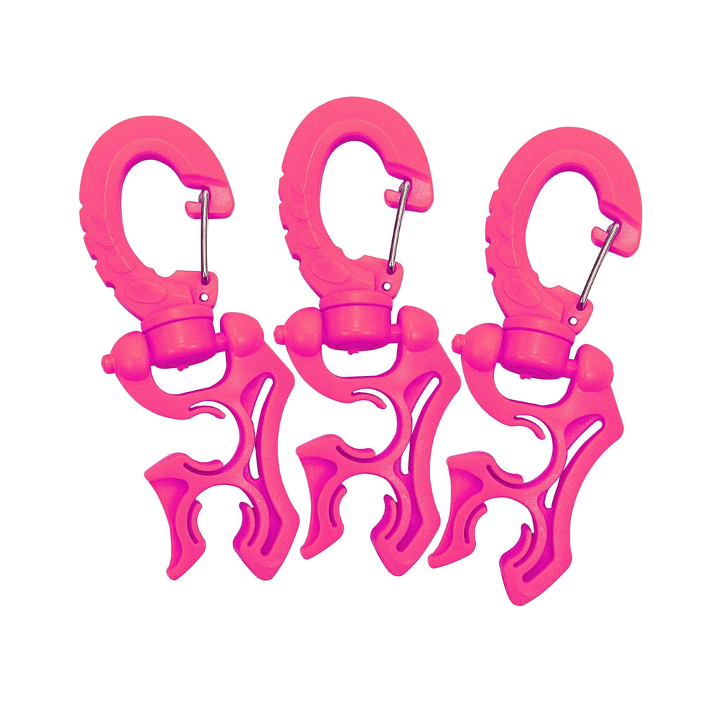 Scuba Choice Double Hose Holder Clip 3 Pack Bundle