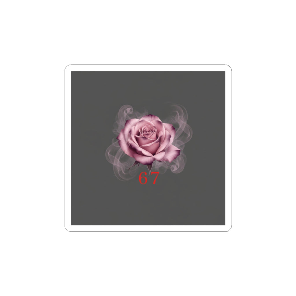 Moon Rose Kiss-Cut Stickers | Romantic Gothic Lite, soft goth floral