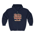 Love Vibes Zip Hoodie —Tristan’s Treehouse  Rustic Lakeside Circle Illustration