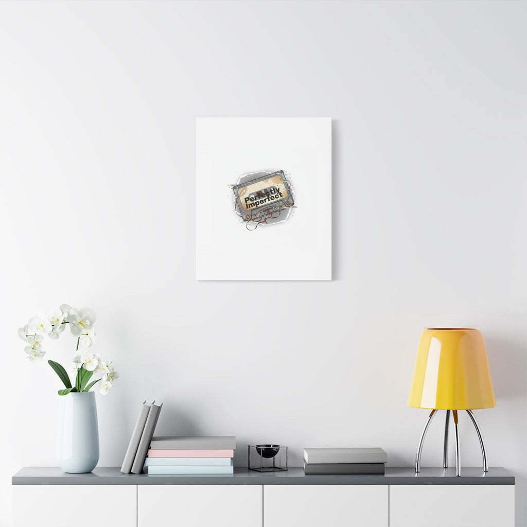 Perfectly Imperfect Cassette, Canvas Print | Analog Error, glitch art static